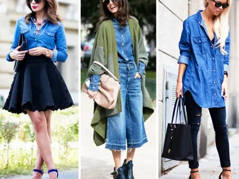 Koszula jeansowa i spodnie: 7 sposobów na modne stylizacje!