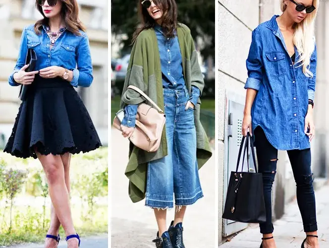 Koszula jeansowa i spodnie: 7 sposobów na modne stylizacje!
