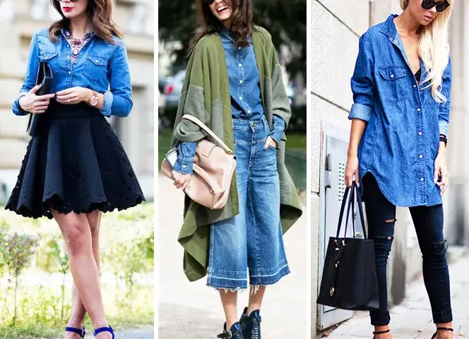 Koszula jeansowa i spodnie: 7 sposobów na modne stylizacje!