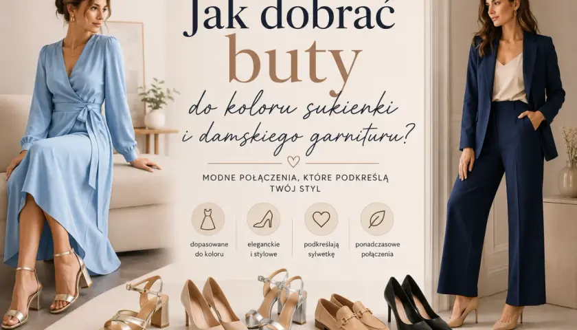 Jakie buty do garnituru damskiego? Złote sandałki, beżowe szpilki, mokasyny i czarne czółenka – inspiracje na modne połączenia.