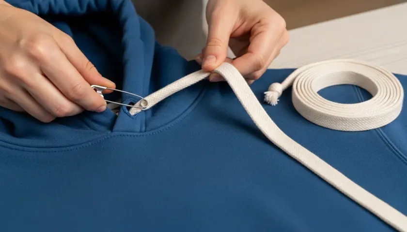 Sznurek do bluzy zaginął? Zrób nowy ściągacz DIY krok po kroku!