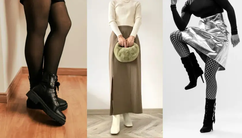 Trzy propozycje stylizacji z botkami: rockowe, eleganckie i odważne. Botki skarpetkowe w roli głównej.