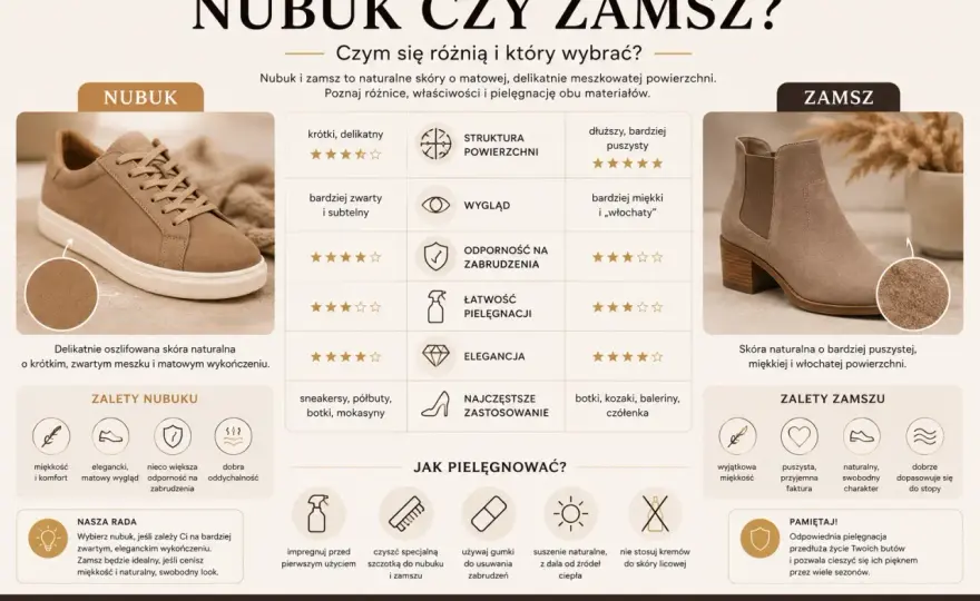Dwoina welurowa - czym różni się od zamszu i nubuku?