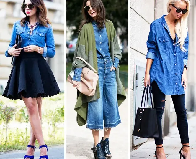 Koszula jeansowa i spodnie: 7 sposobów na modne stylizacje!