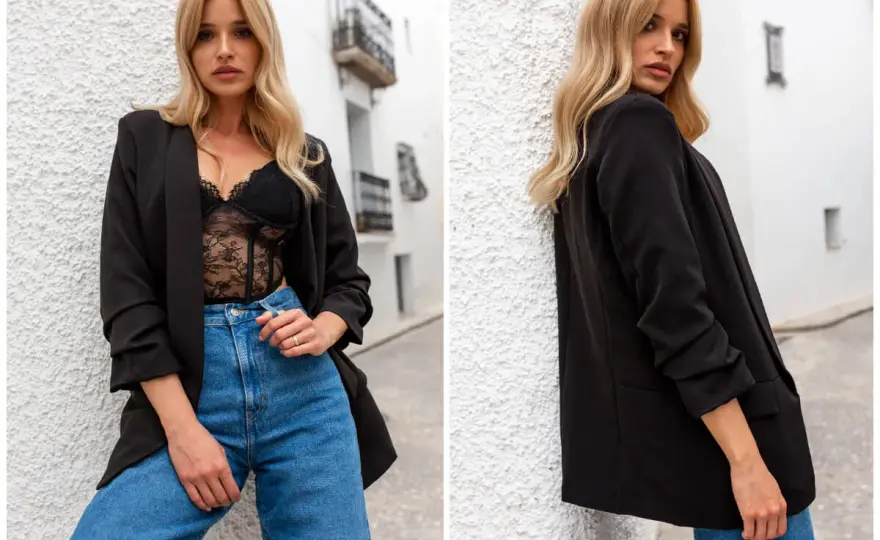 Czarna marynarka oversize - Jak nosić? Stylizacje i porady