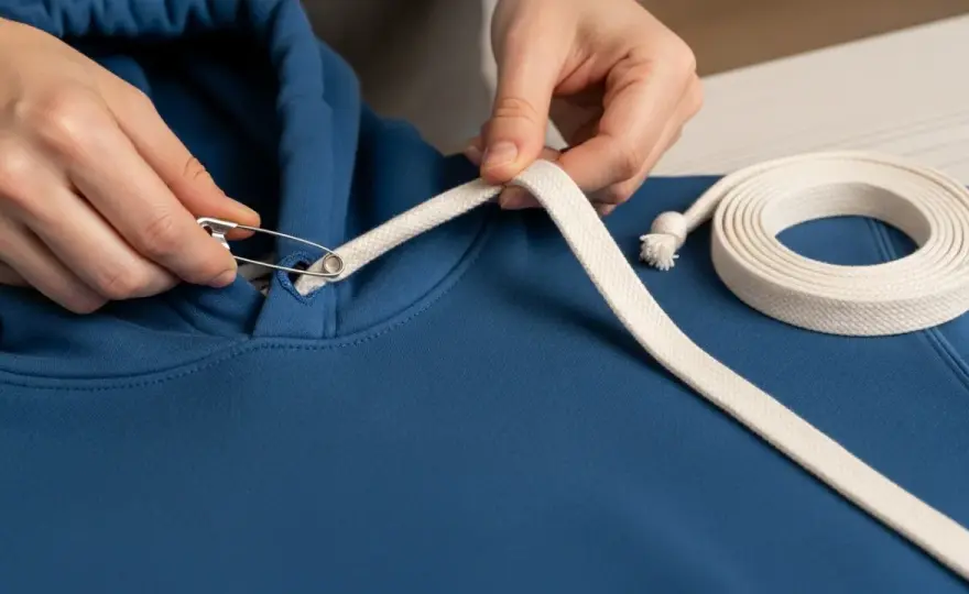 Sznurek do bluzy zaginął? Zrób nowy ściągacz DIY krok po kroku!