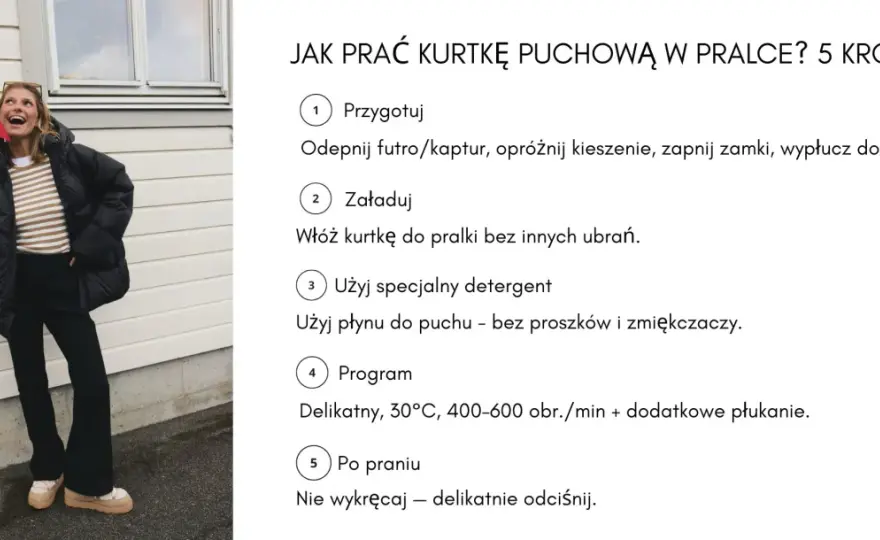 Jak prać kurtkę? Programy, temperatura i suszenie